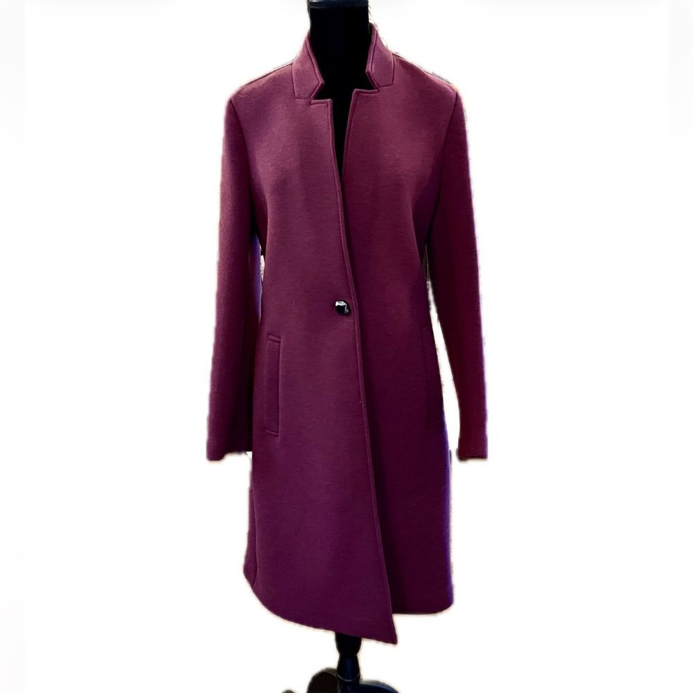 Nanette Lepore Wine Colored Dress Coat